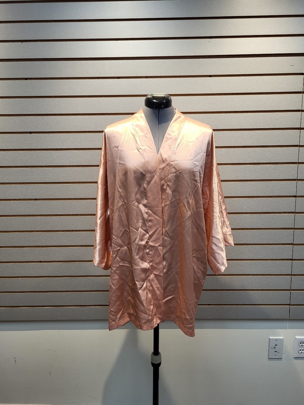 Silk Blush Pink Bathrobe